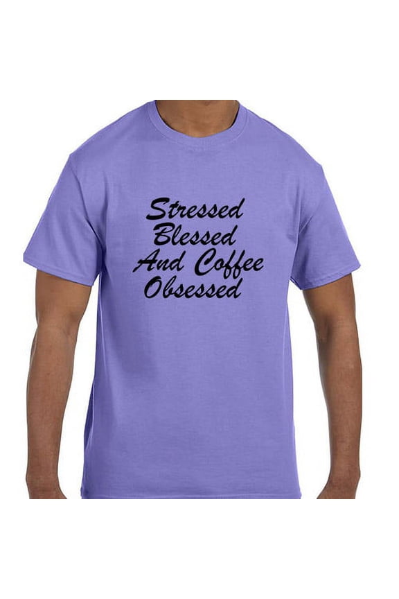 Christian Jesus Stressed Blessed and Coffee Obsessed T-Shirt
