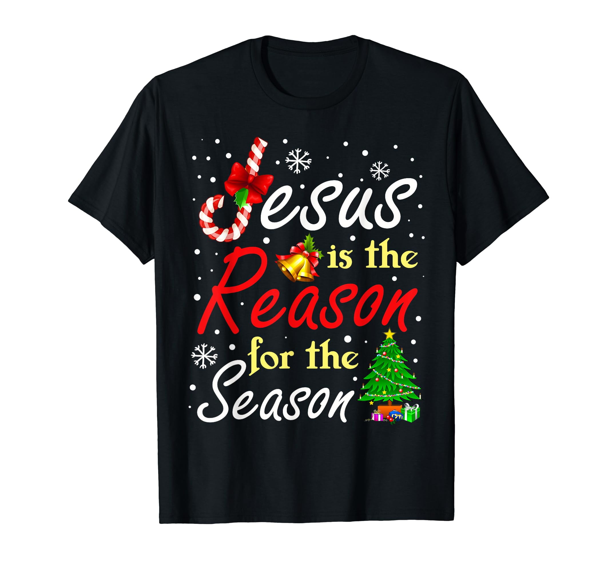 Christian Jesus The Reason Christmas Stocking Stuffer Gifts T-Shirt ...