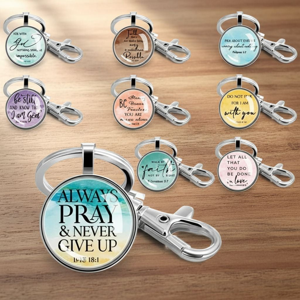 Christian Keychain Bulk Bible Verse Religious Scripture Quote ...