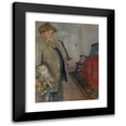 thumbnail image 1 of Christian Krohg 12x14 Black Modern Framed Museum Art Print Titled - Self-Portrait (1883), 1 of 5