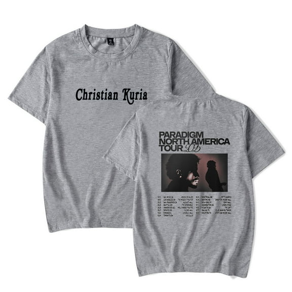 Christian Kuria Paradigm Tour Merch T-Shirts Women Men Cosplay Streetwear Tops Short Sleeve Tee