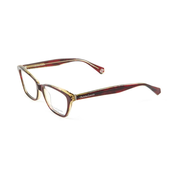 Christian LaCroix Rectangular Eyglass Frames CL1054 53mm Burgundy