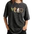 thumbnail image 1 of Christian Lamb VTO Palm Cross Wash Print Tshirt S-2XL Vintage Black Graphic Tees Gift Shirts for Religious Easter Tops, 1 of 4