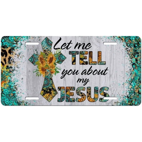 Christian License Plate, Decorative Front Plate, Car Decor