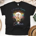 thumbnail image 1 of Christian Light Bulb Graphic T-Shirt Let Your Light Shine, Black, Size M, 1 of 6