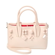 Christian Louboutin Cabata E/W Mini Leather Tote, Beige