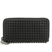 Christian Louboutin Calfskin Panettone Spiked Zip Around Wallet in Excellent Conditon