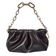 Christian Louboutin Eva Small Leather Pouchette, 36, Black