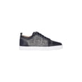 thumbnail image 1 of Christian Louboutin Rantulow Sneakers In Blue Leather Fabric Details Black (Men's), 1 of 5