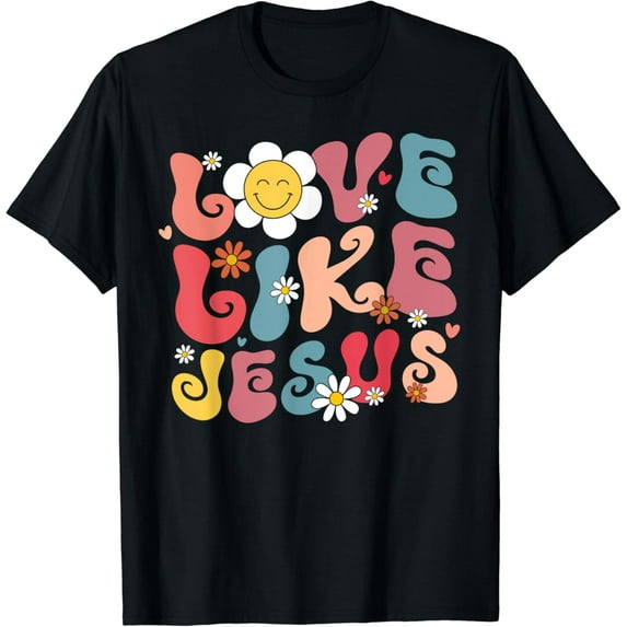 Christian Love Like Tee Gift Love Like Christ Religious God Christian Vintage Retro T-Shirt