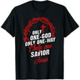Christian Lover Vintage Quote Only One God Retro Cross Jesus TShirt