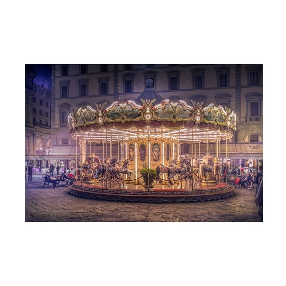 Christian MARCEL 'Carousel' Canvas Art
