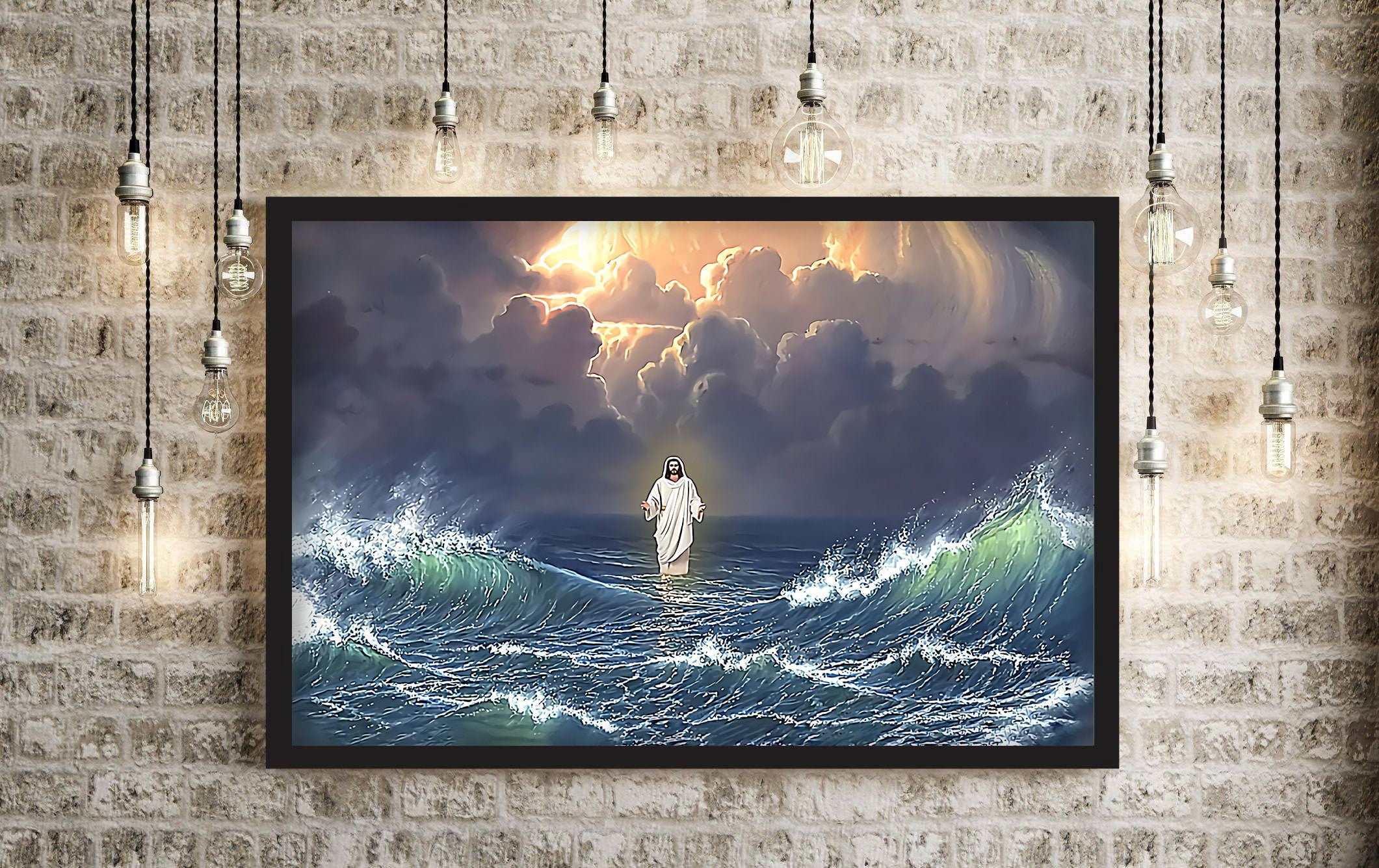 God Listens Floating Art Square main image 1