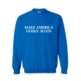 thumbnail image 1 of Christian Make America Godly Again Crew Neck Sweatshirt-Royal-medium, 1 of 4