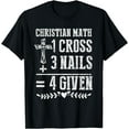 thumbnail image 1 of t-shirt Christian Math God Worshiper Christ Follower Religion T-Shirt mens t shirt，black，women，funny，misfits，men，journey, 1 of 4