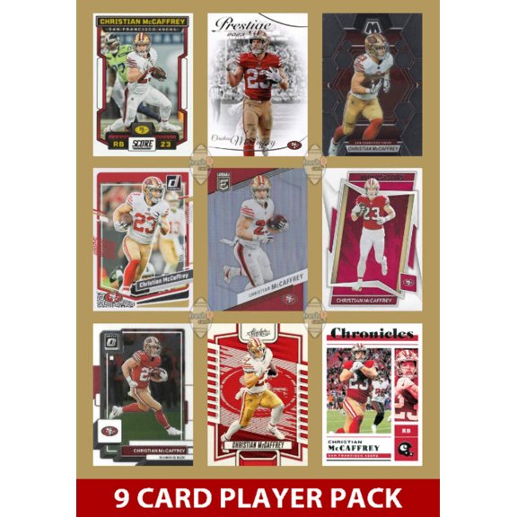 Christian McCaffrey 9 Card Player Pack 2023 Donruss Panini SF 49ers