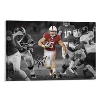 Christian McCaffrey American Football Players Sports Celebrity Canvas Wall Art Posters For Room Aesthetic And Decor 35 Poster For Bedroom Bathroom Living Room Office Kitchen Decor