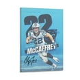thumbnail image 1 of Christian McCaffrey American Football Players Sports Celebrity Canvas Wall Art Posters For Room Aesthetic And Decor 6 Poster For Bedroom Bathroom Living Room Office Kitchen Decor, 1 of 8