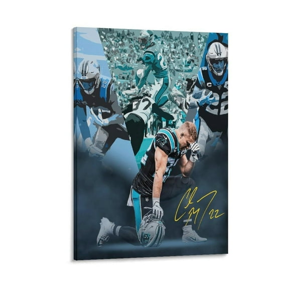 Christian McCaffrey American Football Players Sports Celebrity Canvas Wall Art Posters For Room Aesthetic And Decor 9 Poster For Bedroom Bathroom Living Room Office Kitchen Decor