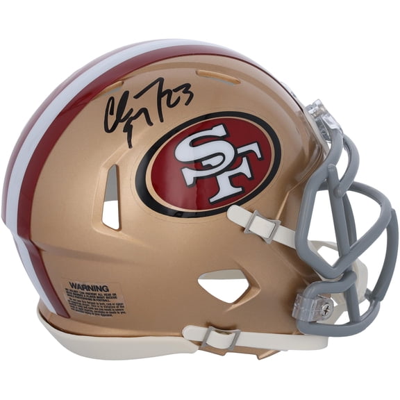 Christian McCaffrey San Francisco 49ers Autographed Riddell Speed Mini Helmet - Fanatics Authentic Certified