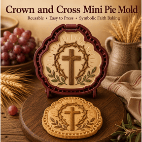 Christian Mini Pie Mold, Reusable Faith Inspired Pastry Press for DIY Hand Pie, Cookie Making, Ideal for Religious Holiday and Weekend Family B Activities