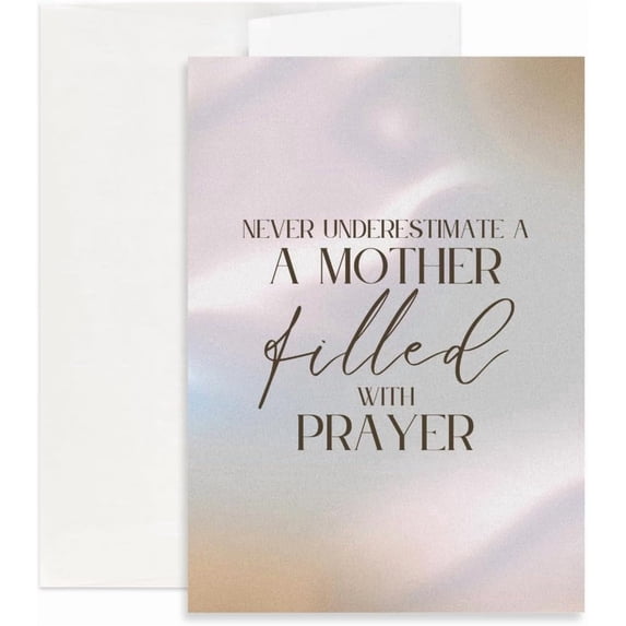 Christian Mother's Day Greeting Card | A Mother Filled with Prayer (Single)