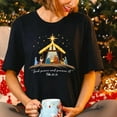 thumbnail image 1 of Christian Nativity Scene T-Shirt, Seek Peace and Pursue It, Psalm 34:14 Christmas Graphic Tee — Gift for Christmas, 1 of 2