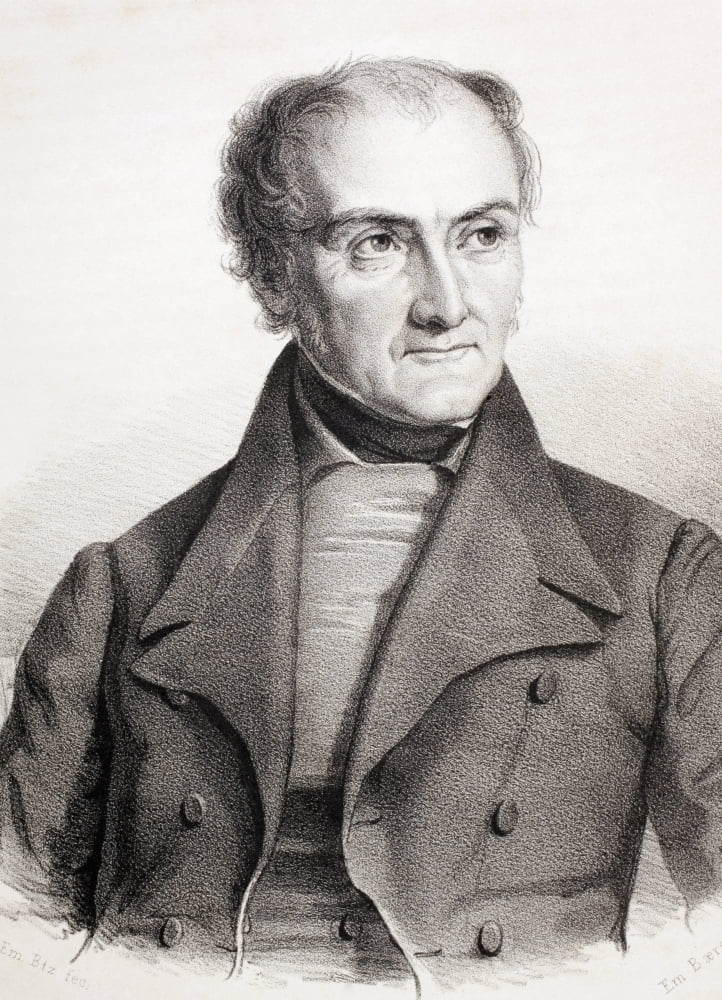 Christian Niemann Rosenkilde 1786 - 1861 Danish Actor From Figaro Journal For Literatur Kunst Og Musik Published In Copenhagen 1841 Canvas Art - Ken Welsh Design Pics (24 x 34)