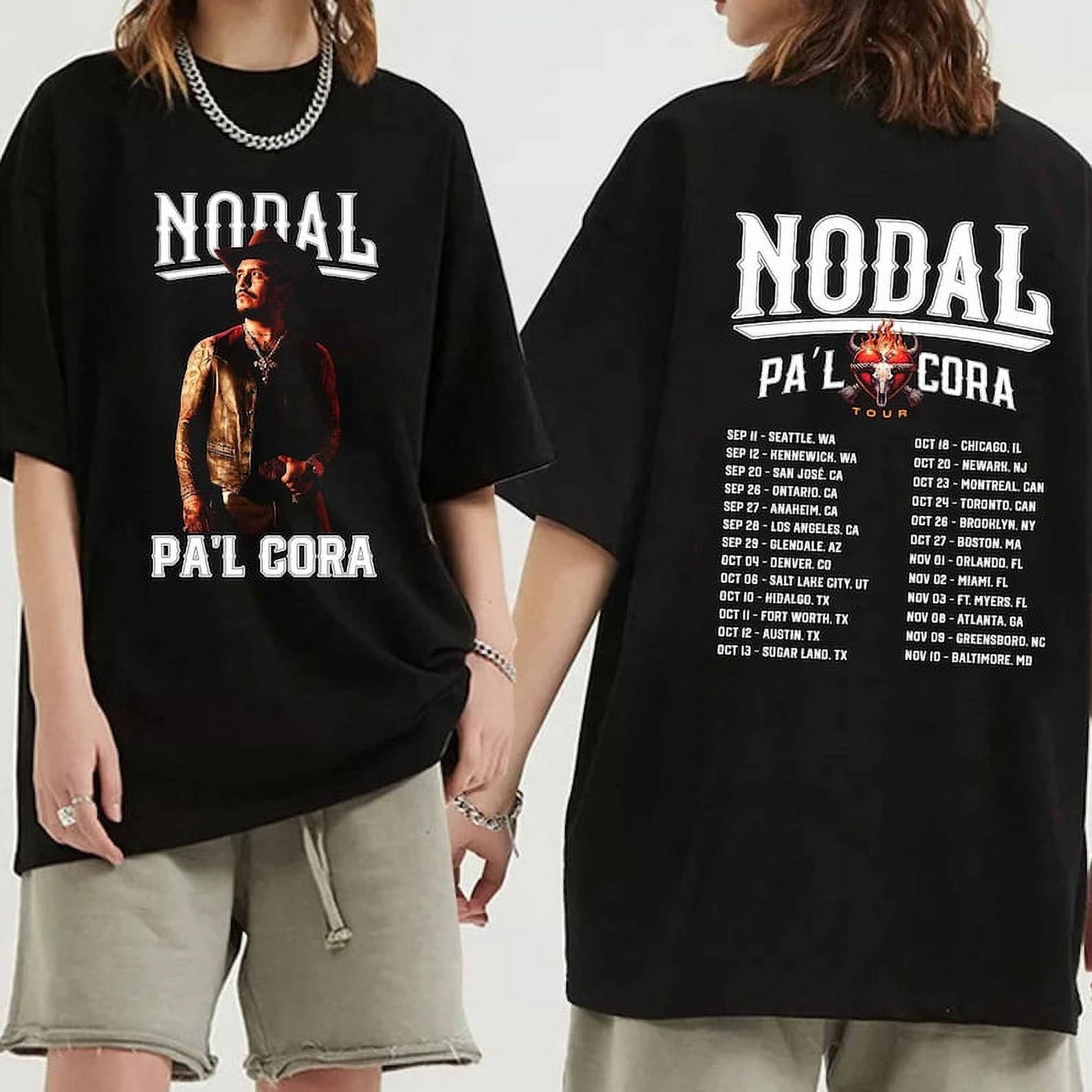 Christian Nodal Pa’l Cora Tour 2024 Shirt, Christian Nodal Fan Shirt