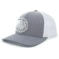 thumbnail image 1 of Christian One Nation Under God Est. 1776 Mens Embroidered Mesh Back Trucker Hat, Heaher Grey/White, 1 of 4