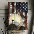 thumbnail image 1 of Christian Patriotic Canvas Wall Art – American Flag and Cross on Hill – Religious God Bless America Print – Faith and Freedom Home Decor – Inspirational Gift for Veterans and Believers, 1 of 4
