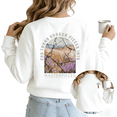 thumbnail image 1 of Christian Peony Flower Womans Print Sweatshirt Graphic Sweatshirt White Black S-3XL Bible Verse Soft Fleece Tops, 1 of 5