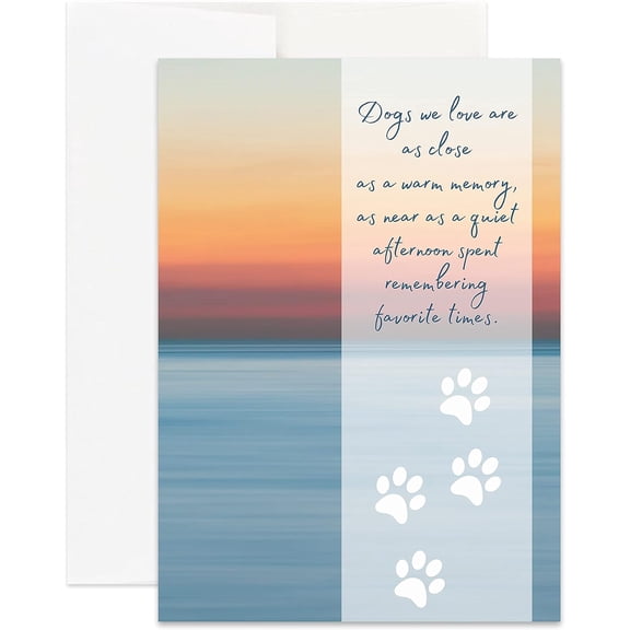Christian Pet Loss Sympathy Card for Dogs, Cats | Pet Loss Sympathy Card