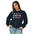 thumbnail image 1 of Christian Pink Ribbon Breast Cancer Women Plus Size Crewneck Sweatshirt Brisco Brands 3X, 1 of 5