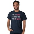 thumbnail image 1 of Christian Pink Ribbon Breast Cancer Women's Graphic T Shirt Tees Brisco Brands L, 1 of 5
