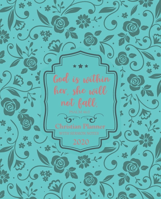 Christian Planner With Sermon Notes At a Glance Calendar 2020