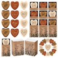 Christian Pocket Heart Hug Gift Set Set of 12, Wooden Scripture Hearts ...