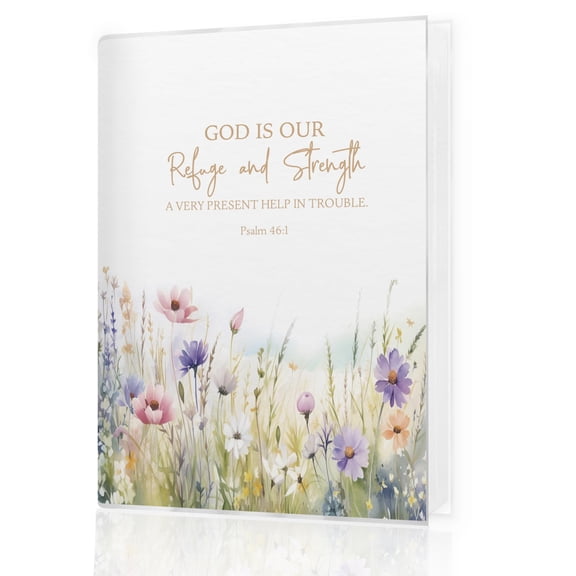 Christian Psalm 46:1 4x6 Photo Album with 18 Pockets 36 Slots Memory Book for Family Events