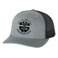 thumbnail image 1 of Christian Put On The Full Armor of God Knight Shield Mens Embroidered Mesh Back Trucker Hat, Heather Grey/Black, 1 of 4