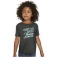 thumbnail image 1 of Christian Raised Jesus Religion Girls Kids T Shirt Tees Teen Brisco Brands L, 1 of 6