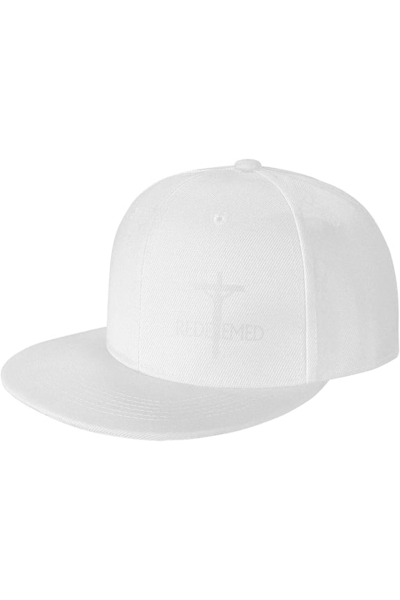 Christian Redeemed Cross Nails Hat Jesus Revolution Snapback Hat Flat Bill Baseball Cap for Men Women