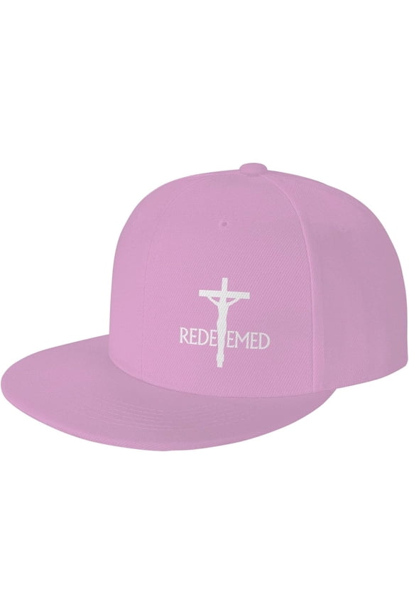 Christian Redeemed Cross Nails Hat Jesus Revolution Snapback Hat Flat Bill Baseball Cap for Men Women