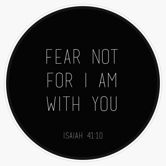 Christian Reflection Faith Prayer Devotion Slogan Vinyl Sticker