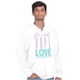 thumbnail image 1 of Christian Religion Faith Hope Love Zip Up Hoodie Men's Women's Brisco Brands S, 1 of 5