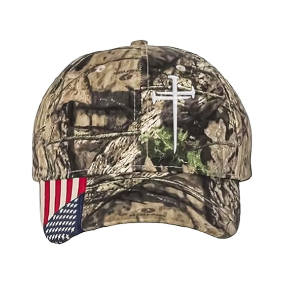 Christian Faith 3 Nails Cross Hat Adjustable Baseball Cap for Men Women