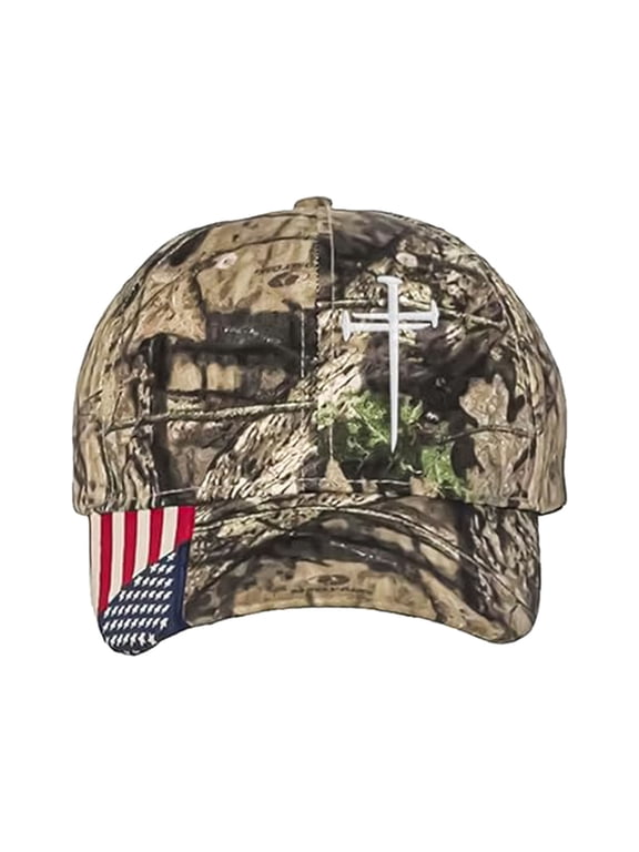 Christian Faith 3 Nails Cross Hat Adjustable Baseball Cap for Men Women