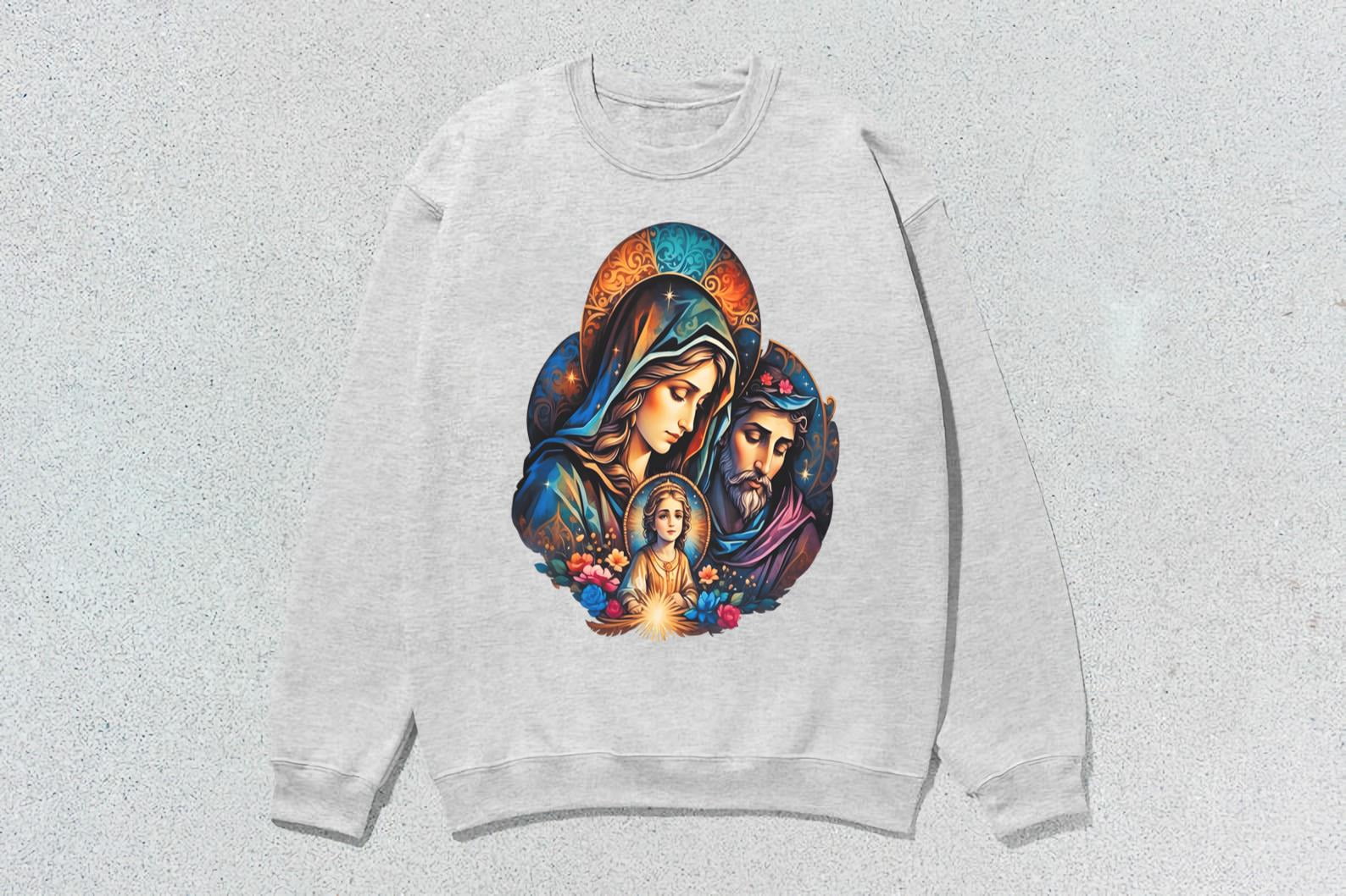 Christian Religious Jesus Mary Joseph Bible Nativity Holy Family