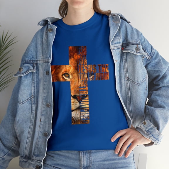 Christian Religious Jesus The Lion Of Judah Cross T-Shirt