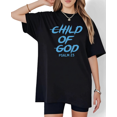 thumbnail image 1 of Christian Religious Statement Print Tshirt Graphic Tees Black Shirts S-5XL Womens Sunday Church Gift Casual Tops, 1 of 5