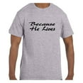 thumbnail image 1 of Christian Religous Tshirt Easter Because He Lives Jesus, 1 of 1